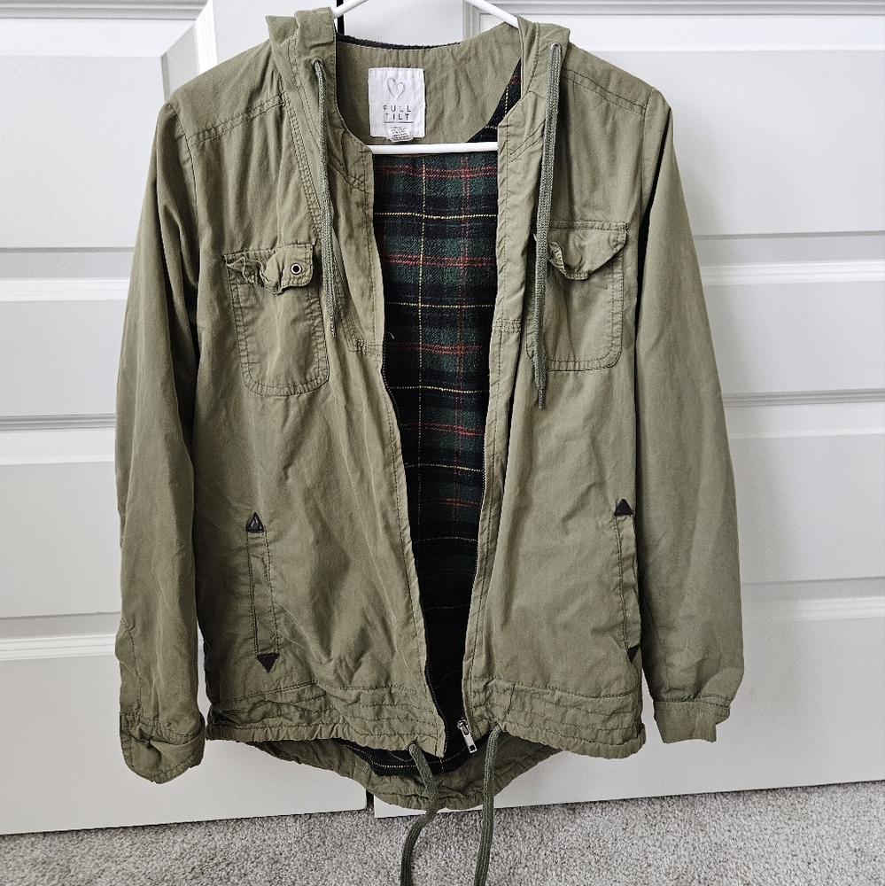 Women's Green Hooded Jacket